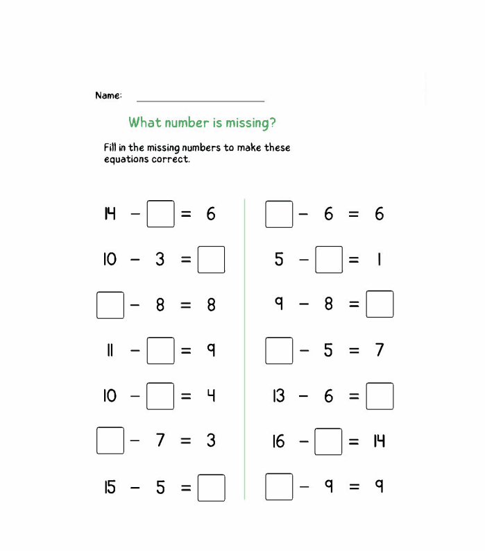 Find-Missing-Number-Math-Worksheet