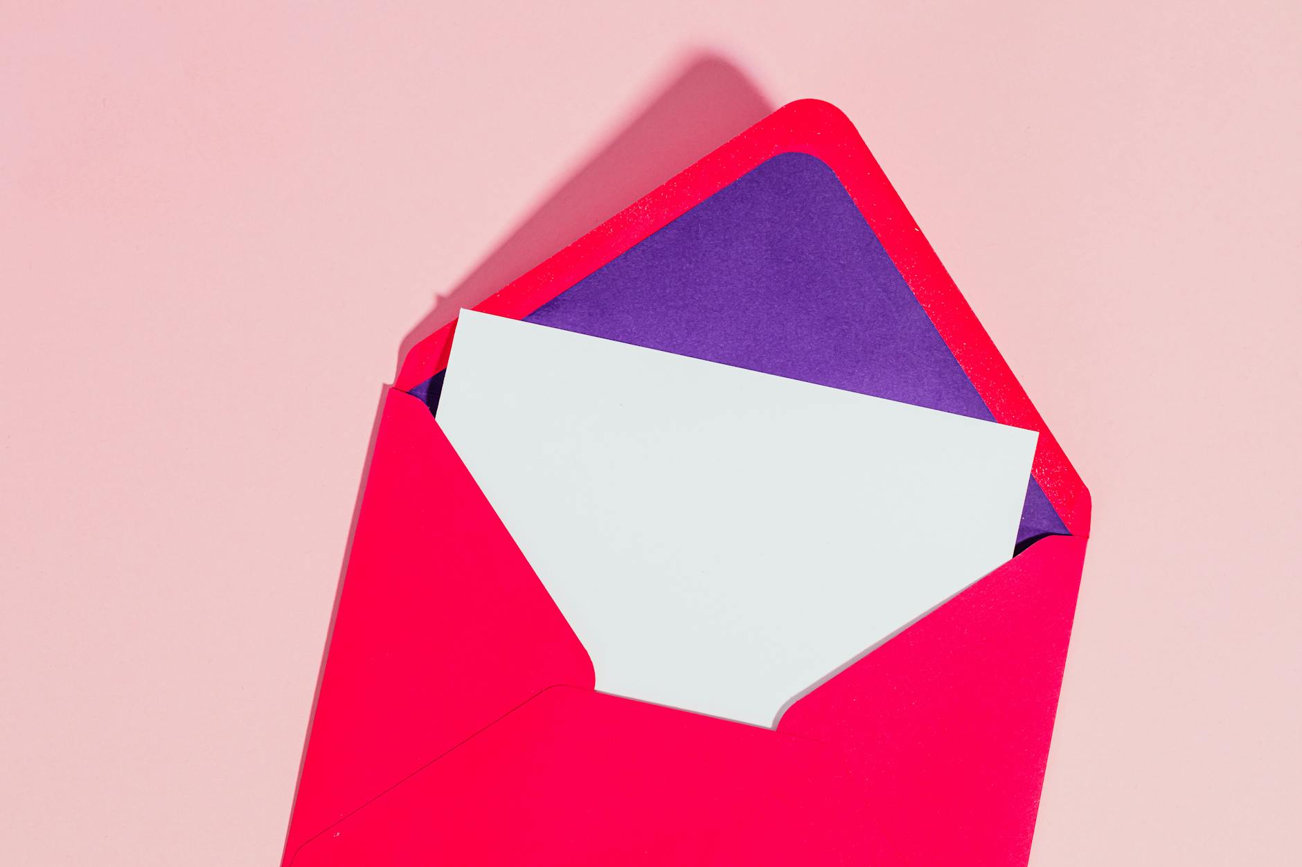 a card in an envelope